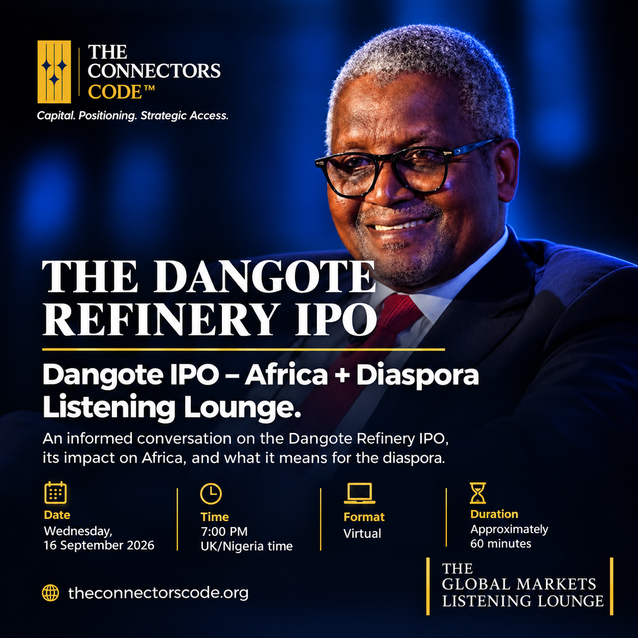 Dangote IPO – Africa + Diaspora Listening Lounge.