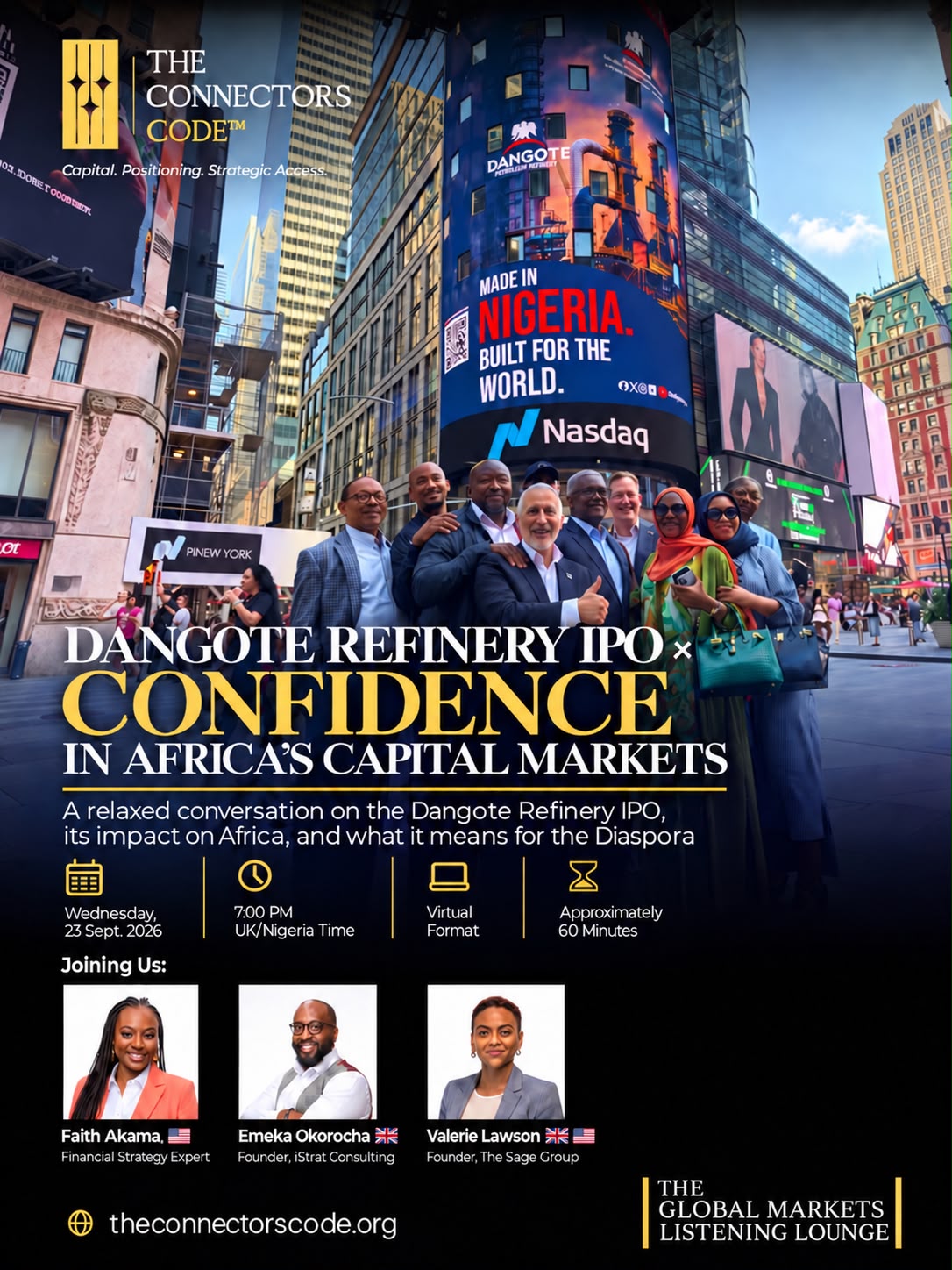 DANGOTE REFINERY X CONFIDENCE IN AFRICA'S CAPITAL  MARKETS