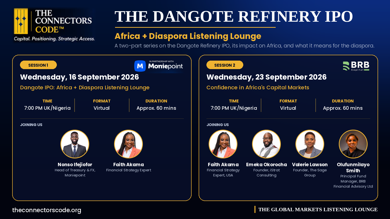 Two Listening Lounges, One Bigger Conversation About Africa’s Capital Markets